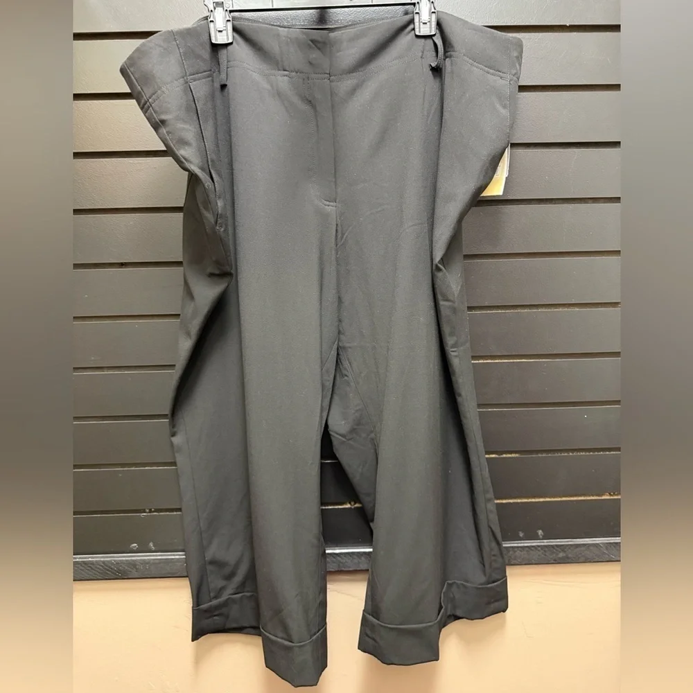 Michael Michael Kors Black Cropped Ankle Dress Pants Plus Size 24W NWT